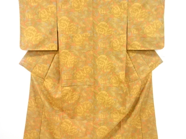 花模様織り出し西陣お召着物